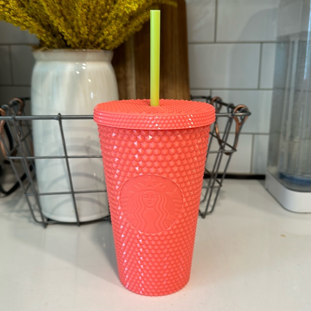 Starbucks Coral Tumbler